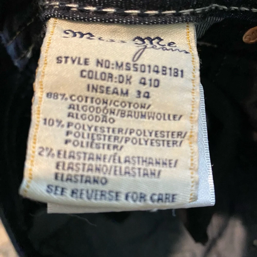 Miss Me Women's Dark Blue Boot Cut Jeans 32/34 - Picture 5 of 7